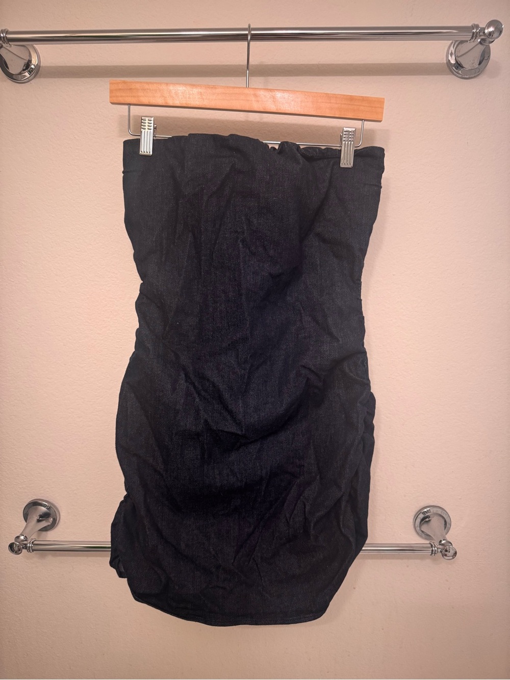 Zara Black Strapless Mini Dress